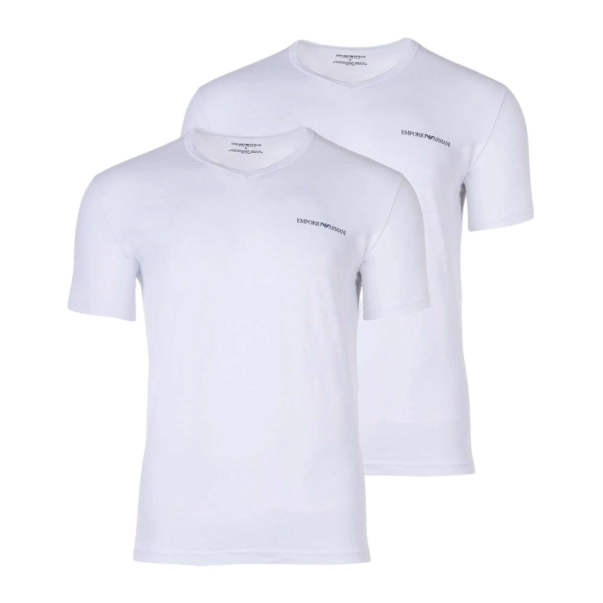 Emporio Armani V-Neck Shirt Men (2-pack) | Plutosport